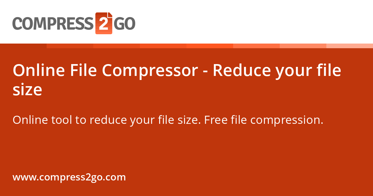 Online File Compressor - Reduce your file size